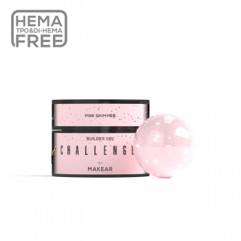 Makear Challengel Shimmer Pink HG13 - żel budujący 50ml